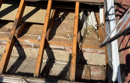 Roof repair work by WWR Roofing