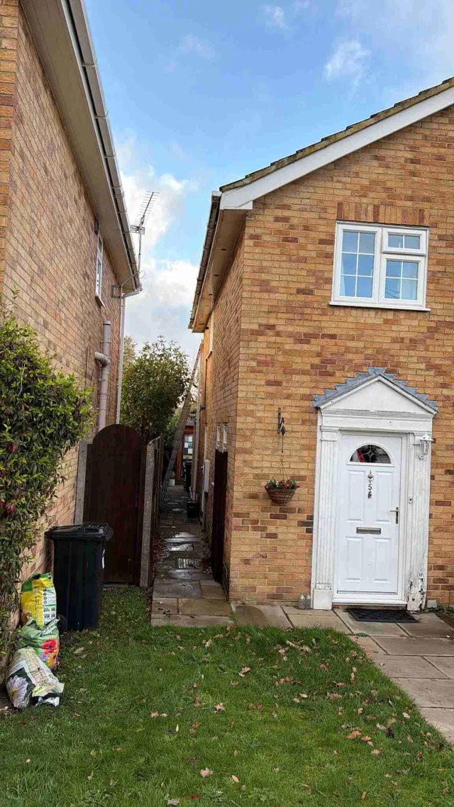 Flat roof on a house extension