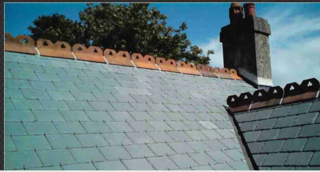 Slate roof covering