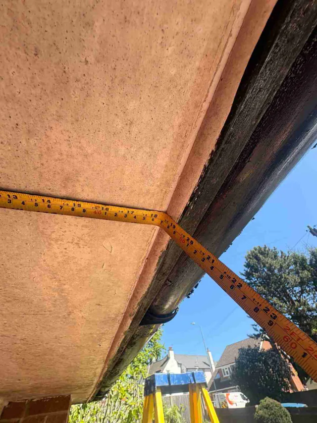 Soffit beneath the roof edge