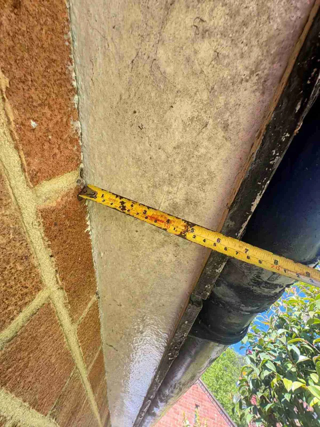 Soffit beneath the roof edge