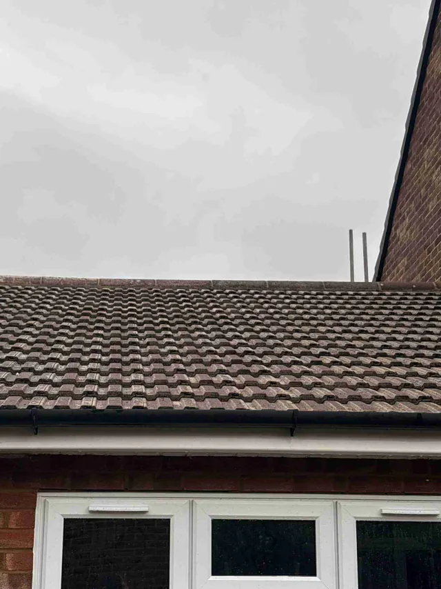 Tiled roof on a house