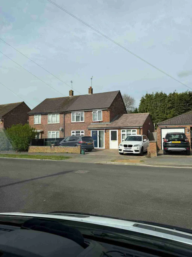 Tiled roof on a house