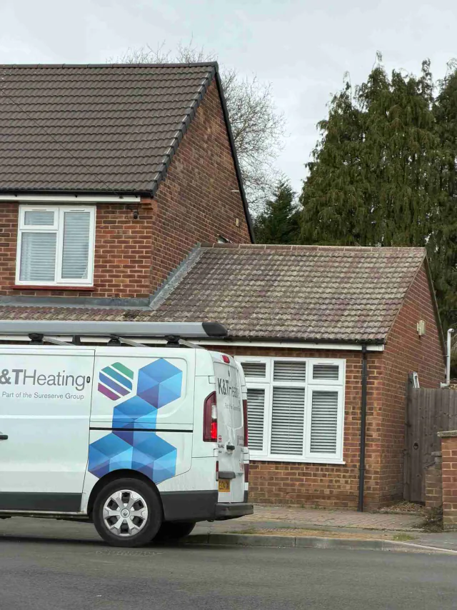 Tiled roof on a house